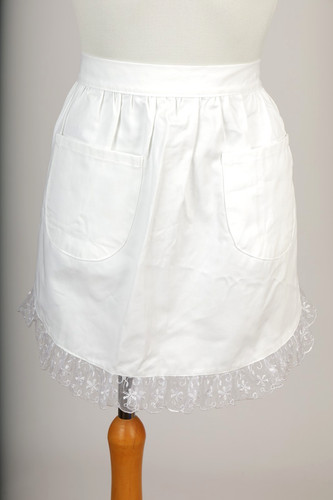 Halbschürze maid weiß mit - halbschürze,