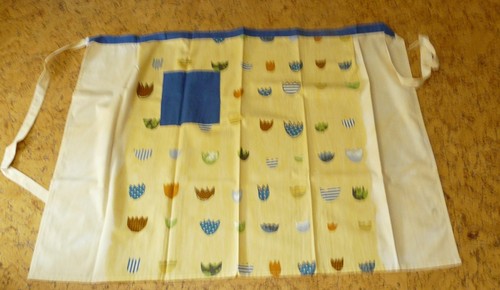 Halbschürze gelb mit
