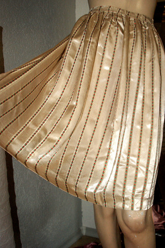 Satin vintage schürze - satin, *