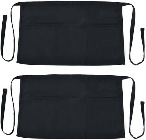 Unisex kochschürze schwarz - kochschürze,