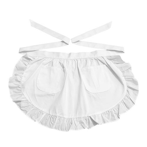 Halbschürze maid weiß mit - halbschürze,