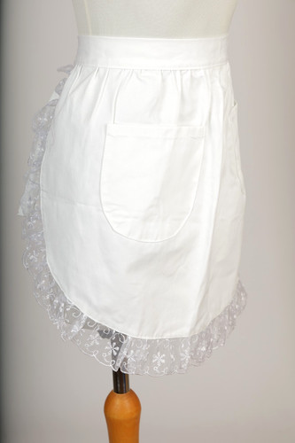 Halbschürze maid weiß mit - halbschürze,