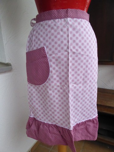 Neue halbschürze altrosa - halbschürze,